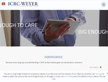 Tablet Screenshot of icrc-weyer.com